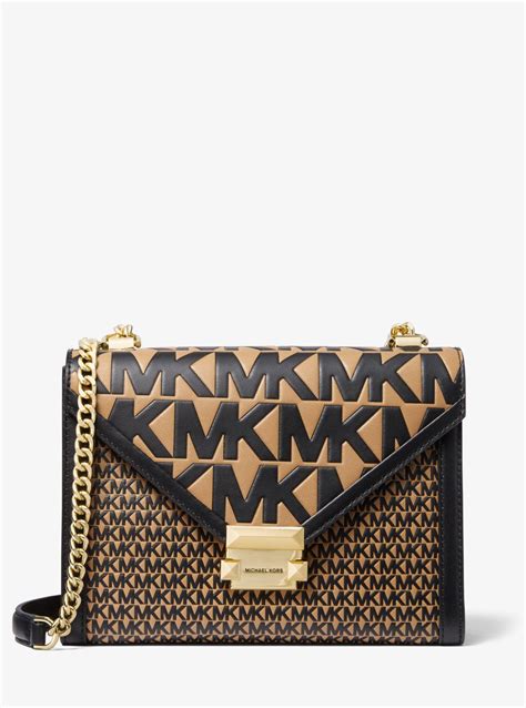 michael michael kors whitney chain large shoulder bag|Michael Kors handbag shoulder strap.